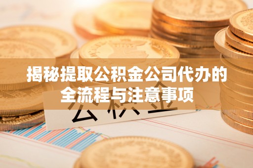万秀揭秘提取公积金公司代办的全流程与注意事项