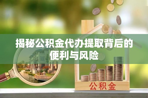 万秀揭秘公积金代办提取背后的便利与风险
